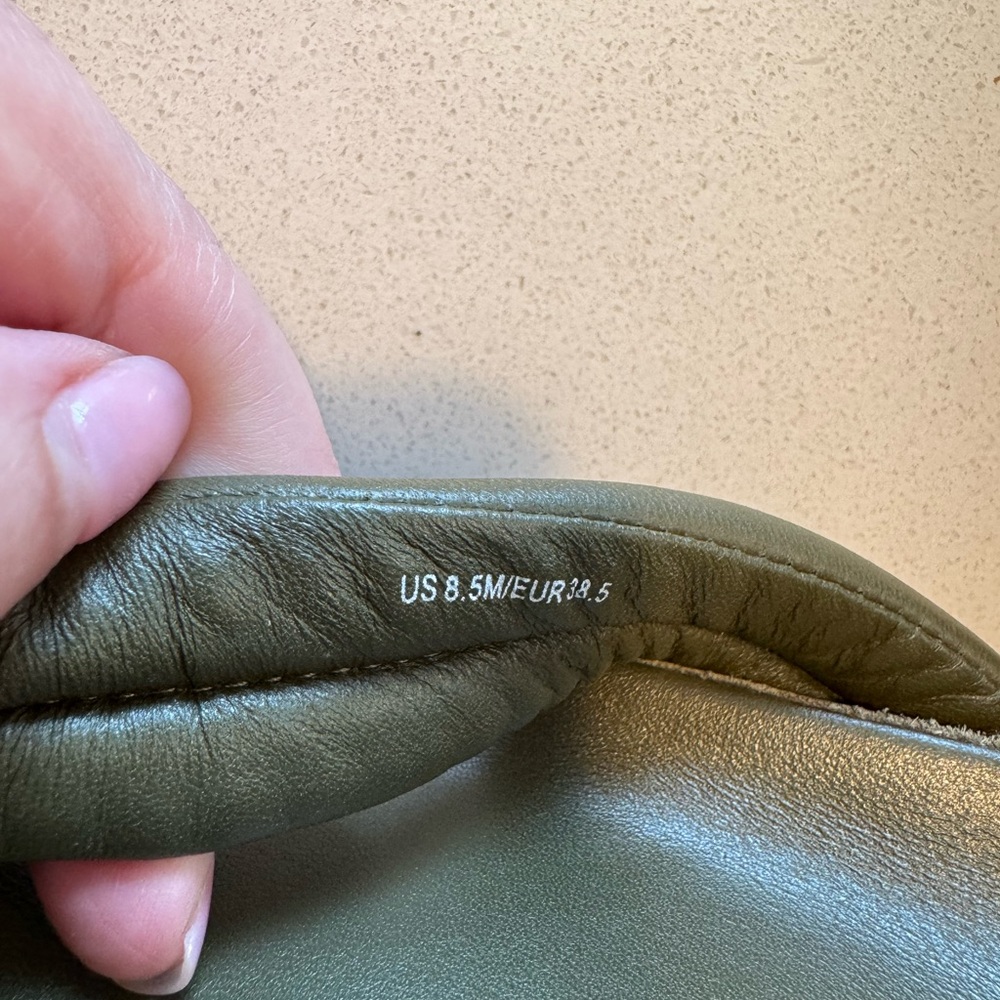 Vince Dark Green Leather Footwear - Picture 6 of 8